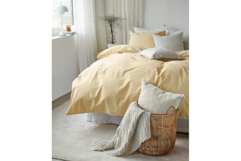 Påslakanset Dubbelsäng 3-Dels Humble - Gul - Textil & mattor - Sängkläder - Bäddset & påslakanset