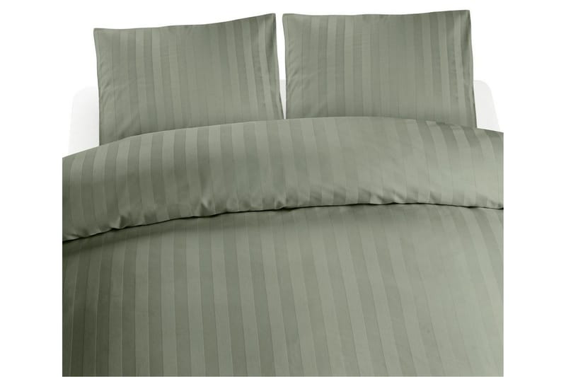 Påslakanset Dubbelsäng 3-Dels Satin - Grön - Textil & mattor - Sängkläder - Bäddset & påslakanset