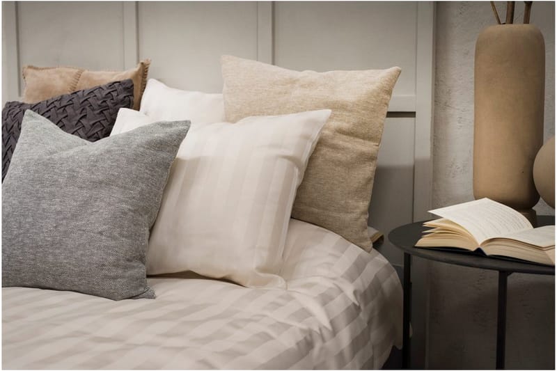 Påslakanset Dubbelsäng 3-Dels Satin - Sand - Textil & mattor - Sängkläder - Bäddset & påslakanset
