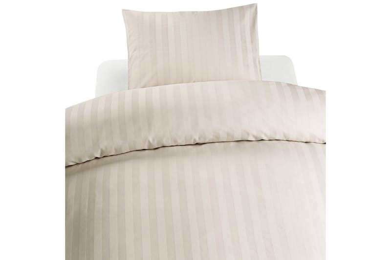 Påslakanset Dubbelsäng 3-Dels Satin - Sand - Textil & mattor - Sängkläder - Bäddset & påslakanset