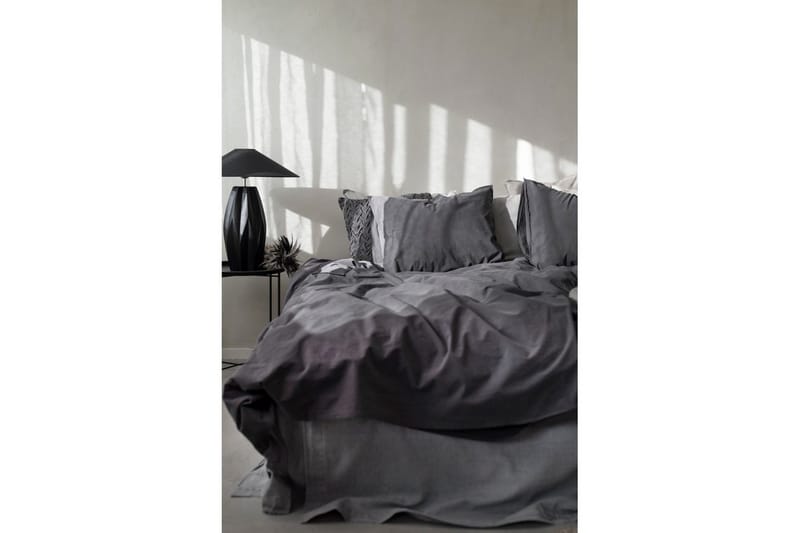Påslakanset Dubbelsäng 3-Dels Percale - Grå - Textil & mattor - Sängkläder - Bäddset & påslakanset