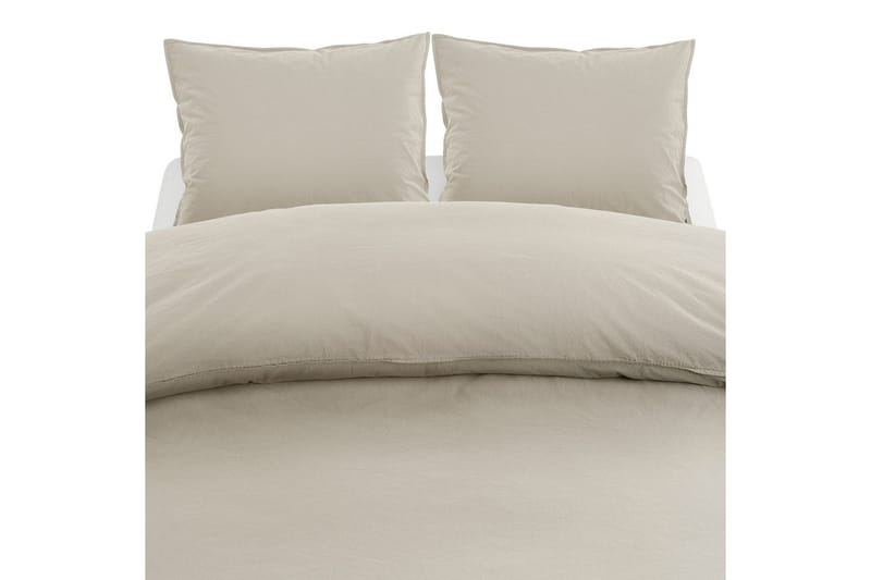 Påslakanset Dubbelsäng 3-Dels Percale, Sand