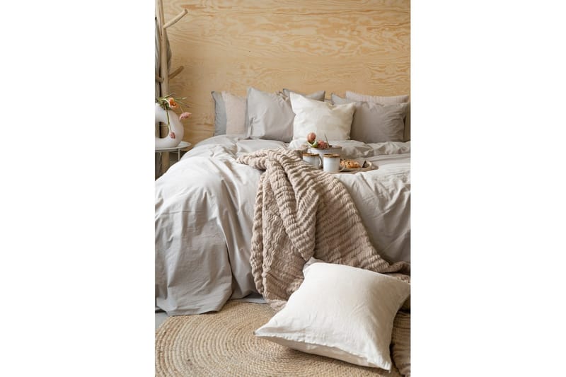 Påslakanset Dubbelsäng 3-Dels Percale - Sand - Textil & mattor - Sängkläder - Bäddset & påslakanset