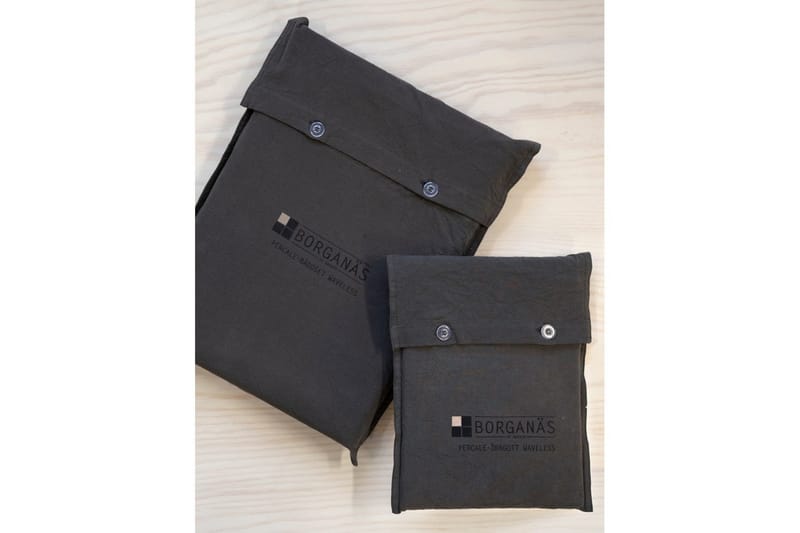 Påslakanset Dubbelsäng 3-Dels Percale - Grå - Textil & mattor - Sängkläder - Bäddset & påslakanset