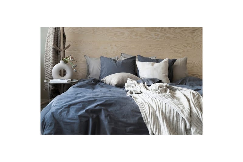 Påslakanset Dubbelsäng 3-Dels Percale - Blå - Textil & mattor - Sängkläder - Bäddset & påslakanset