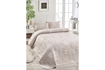 EnLora Home Överkast Dubbelt 200x220+2 Kuddfodral - Beige/Vit - Textil & mattor - Sängkläder - Bäddset & påslakanset - Påslakanset dubbelsäng