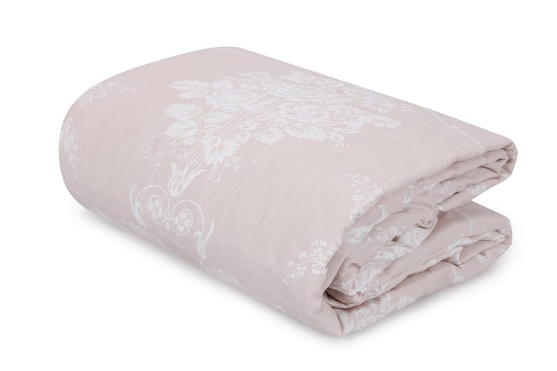 EnLora Home Överkast Dubbelt 200x220+2 Kuddfodral, Beige/Vit