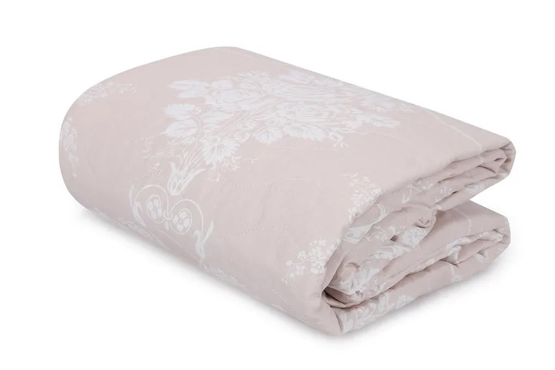 EnLora Home Överkast Dubbelt 200x220+2 Kuddfodral, Beige/Vit