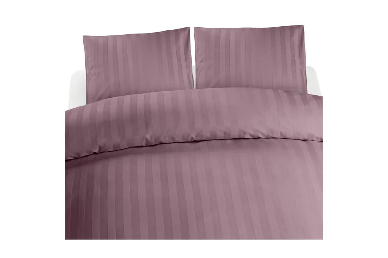 Påslakanset Dubbelsäng 3-Dels Satin - Lila - Textil & mattor - Sängkläder - Bäddset & påslakanset - Påslakanset dubbelsäng