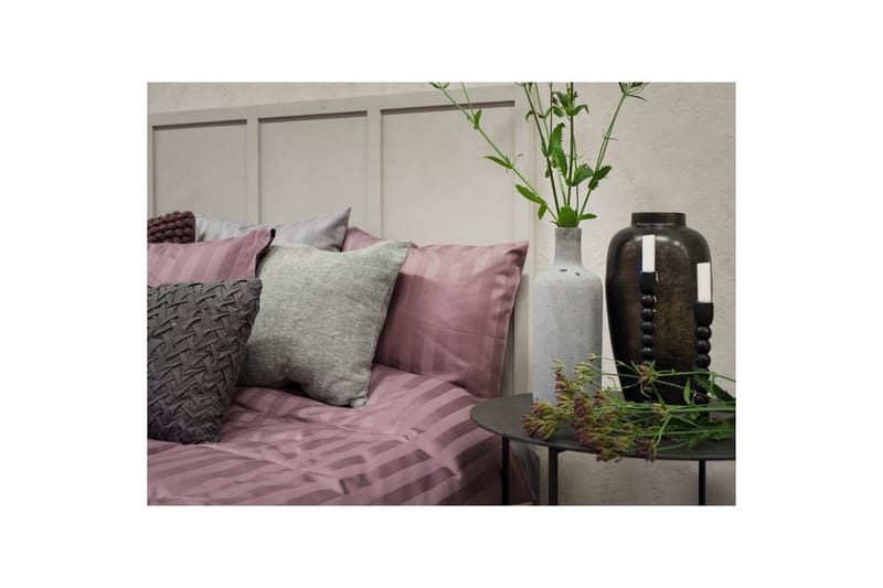 Påslakanset Dubbelsäng 3-Dels Satin - Lila - Textil & mattor - Sängkläder - Bäddset & påslakanset - Påslakanset dubbelsäng