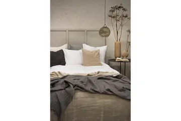 Påslakanset Dubbelsäng 3-Dels Satin - Vit - Textil & mattor - Sängkläder - Bäddset & påslakanset - Påslakanset dubbelsäng