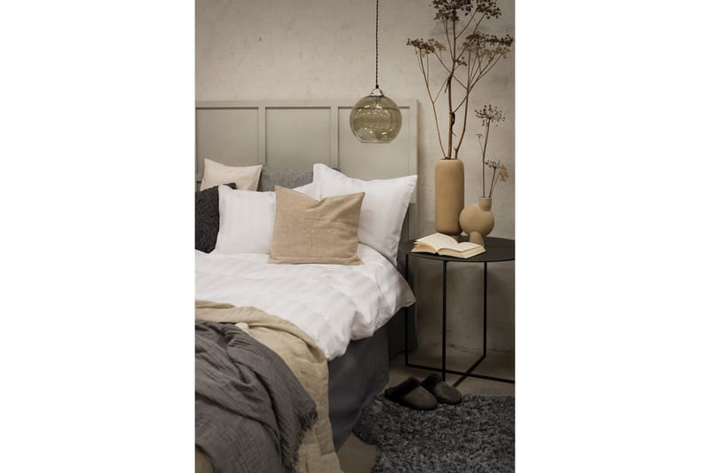 Påslakanset Dubbelsäng 3-Dels Satin - Vit - Textil & mattor - Sängkläder - Bäddset & påslakanset - Påslakanset dubbelsäng