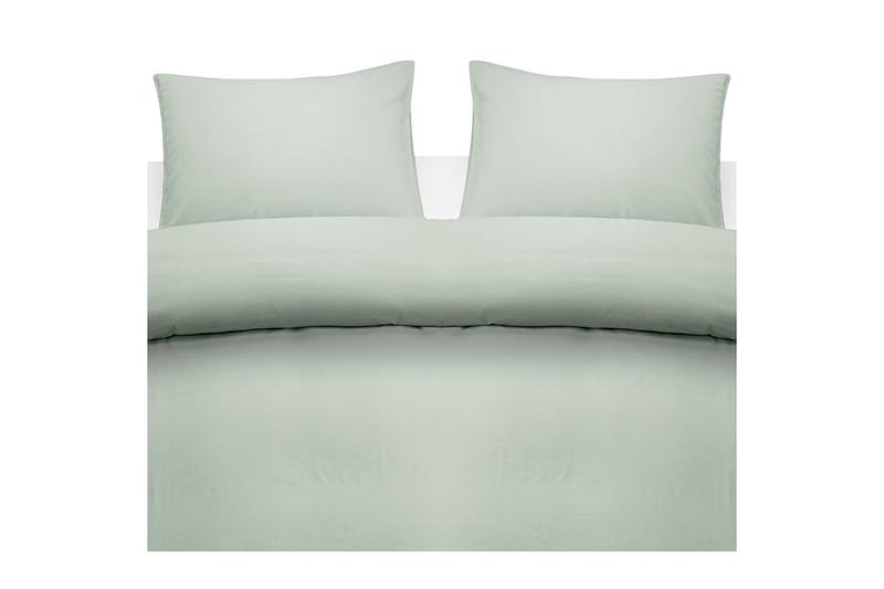 Påslakanset Dubbelsäng 3-Dels Washed, Grön
