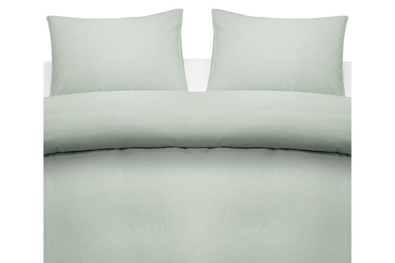Påslakanset Dubbelsäng 3-Dels Washed, Grön