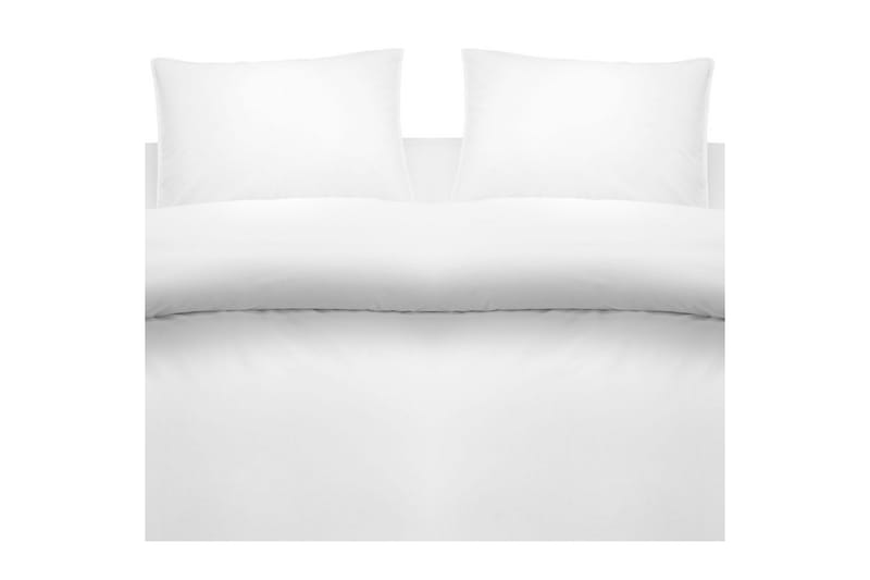 Påslakanset Dubbelsäng 3-Dels Washed - Vit - Textil & mattor - Sängkläder - Bäddset & påslakanset - Påslakanset dubbelsäng