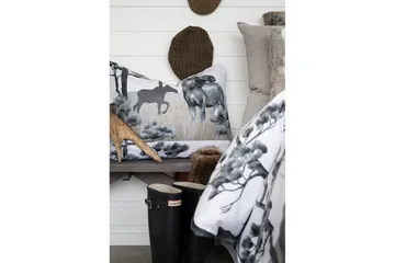 Påslakanset Enkelsäng 2-Dels Älg Grå - Borganäs of Sweden - Textil & mattor - Sängkläder - Bäddset & påslakanset