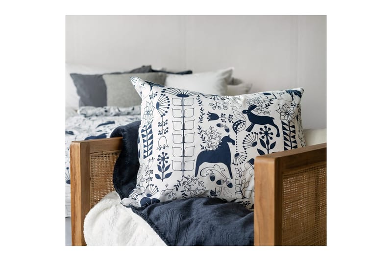 Påslakanset Enkelsäng 2-Dels Äppelbo - Marinblå - Textil & mattor - Sängkläder - Bäddset & påslakanset