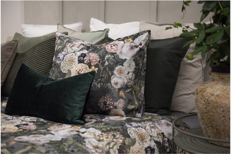 Påslakanset Enkelsäng 2-Dels Abigail Grön - Borganäs of Sweden - Textil & mattor - Sängkläder - Bäddset & påslakanset