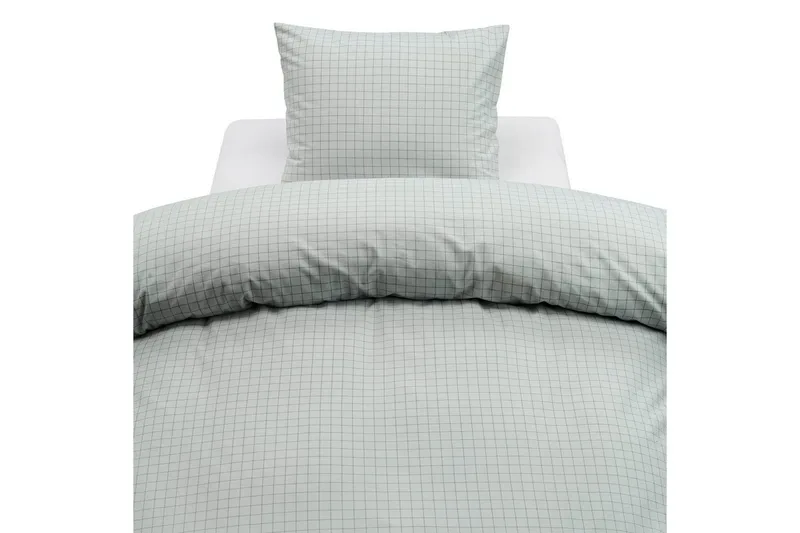 Påslakanset Enkelsäng 2-Dels Birger Flanell - Grön - Textil & mattor - Sängkläder - Täcke