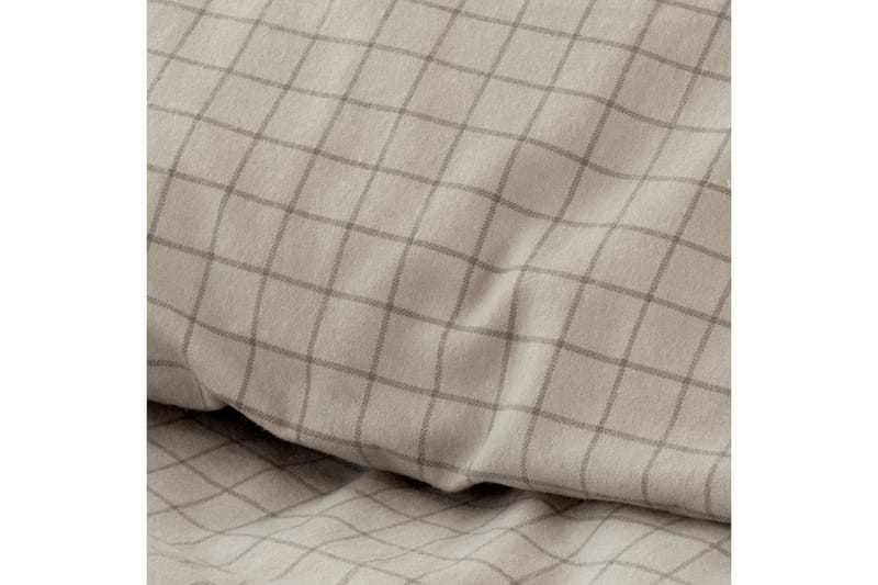 Påslakanset Enkelsäng 2-Dels Birger Flanell - Greige - Textil & mattor - Sängkläder - Täcke