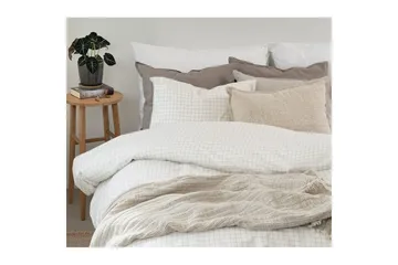 Påslakanset Enkelsäng 2-Dels Birger Flanell - Offwhite - Textil & mattor - Sängkläder - Bäddset & påslakanset