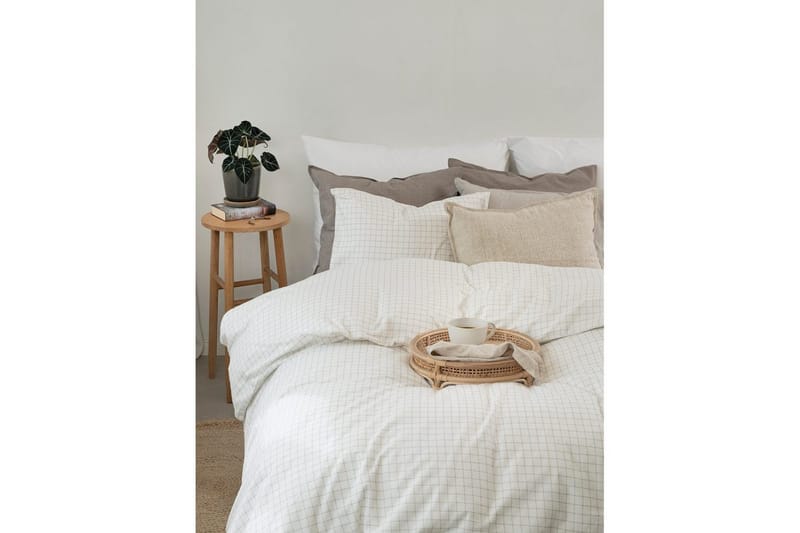 Påslakanset Enkelsäng 2-Dels Birger Flanell - Offwhite - Textil & mattor - Sängkläder - Täcke