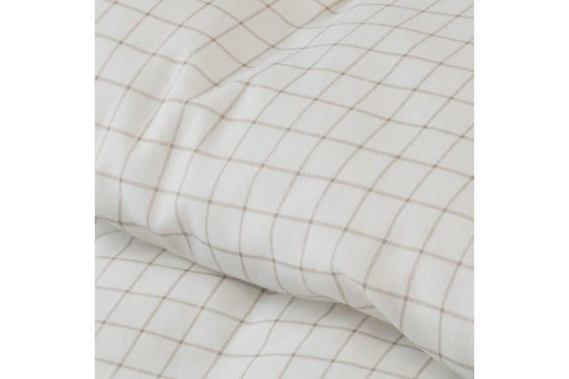 Påslakanset Enkelsäng 2-Dels Birger Flanell - Offwhite - Textil & mattor - Sängkläder - Täcke