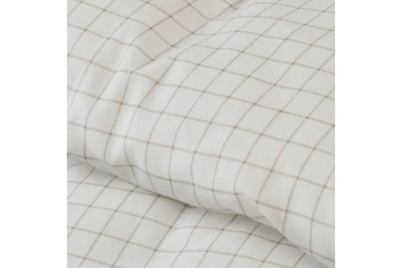 Påslakanset Enkelsäng 2-Dels Birger Flanell - Offwhite - Textil & mattor - Sängkläder - Täcke