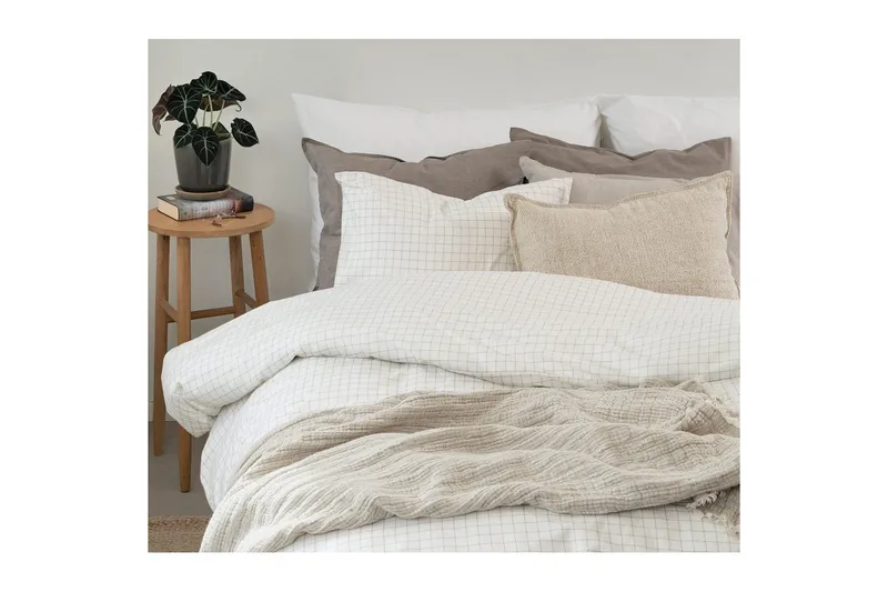 Påslakanset Enkelsäng 2-Dels Birger Flanell - Offwhite - Textil & mattor - Sängkläder - Täcke