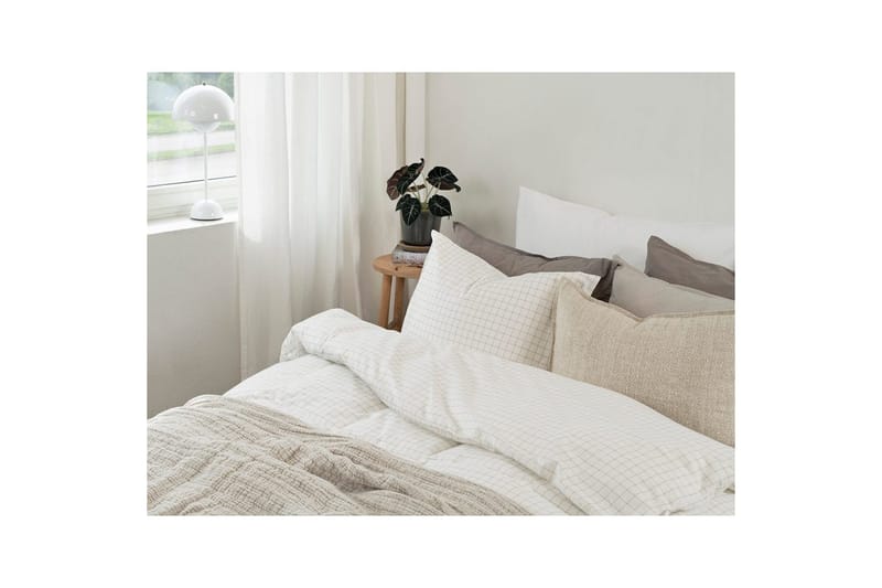 Påslakanset Enkelsäng 2-Dels Birger Flanell - Offwhite - Textil & mattor - Sängkläder - Bäddset & påslakanset