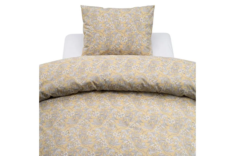 Påslakanset Enkelsäng 2-Dels Blackberry - Gul - Textil & mattor - Sängkläder - Bäddset & påslakanset