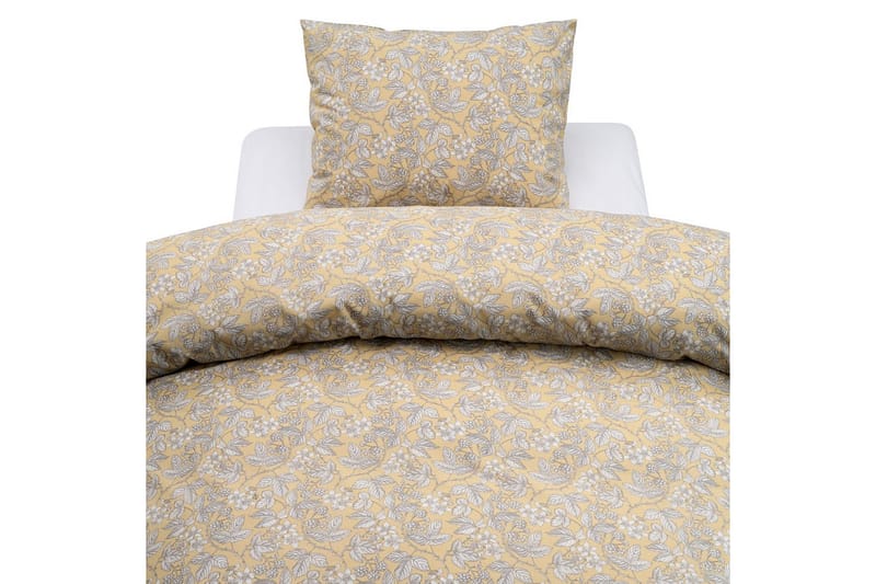 Påslakanset Enkelsäng 2-Dels Blackberry, Gul