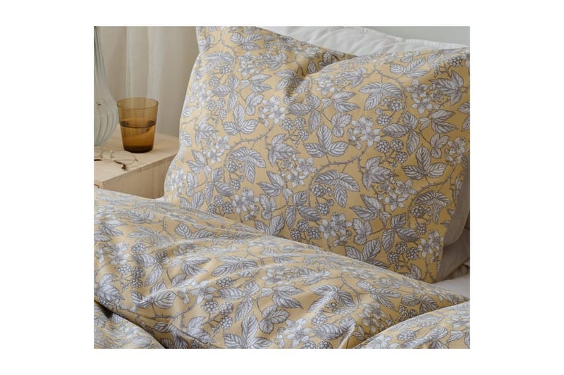 Påslakanset Enkelsäng 2-Dels Blackberry - Gul - Textil & mattor - Sängkläder - Bäddset & påslakanset