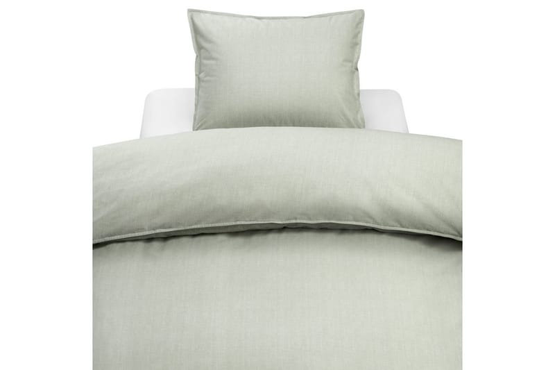 Påslakanset Enkelsäng 2-Dels Chambray Grön, undefined