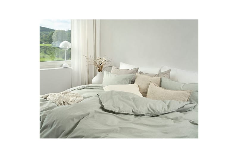 Påslakanset Enkelsäng 2-Dels Chambray Grön - Textil & mattor - Sängkläder - Bäddset & påslakanset