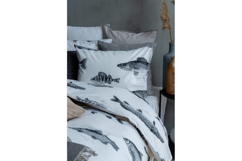 Påslakanset Enkelsäng 2-Dels Fiske Vit - Franzén - Textil & mattor - Sängkläder - Bäddset & påslakanset