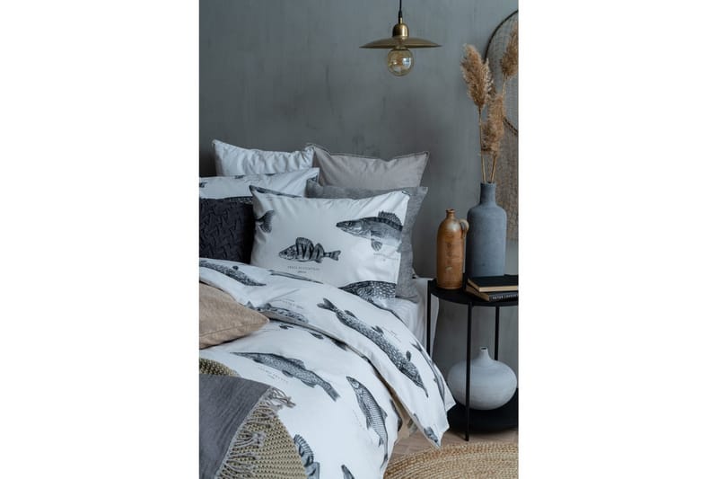 Påslakanset Enkelsäng 2-Dels Fiske Vit - Franzén - Textil & mattor - Sängkläder - Bäddset & påslakanset