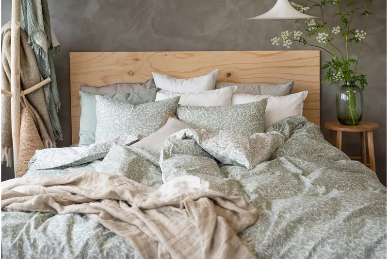 Påslakanset Enkelsäng 2-Dels Garden - Grön - Textil & mattor - Sängkläder - Bäddset & påslakanset