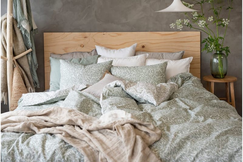 Påslakanset Enkelsäng 2-Dels Garden - Grön - Textil & mattor - Sängkläder - Bäddset & påslakanset