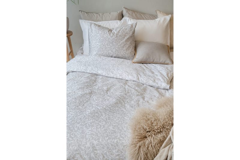 Påslakanset Enkelsäng 2-Dels Garden - Greige - Textil & mattor - Sängkläder - Bäddset & påslakanset
