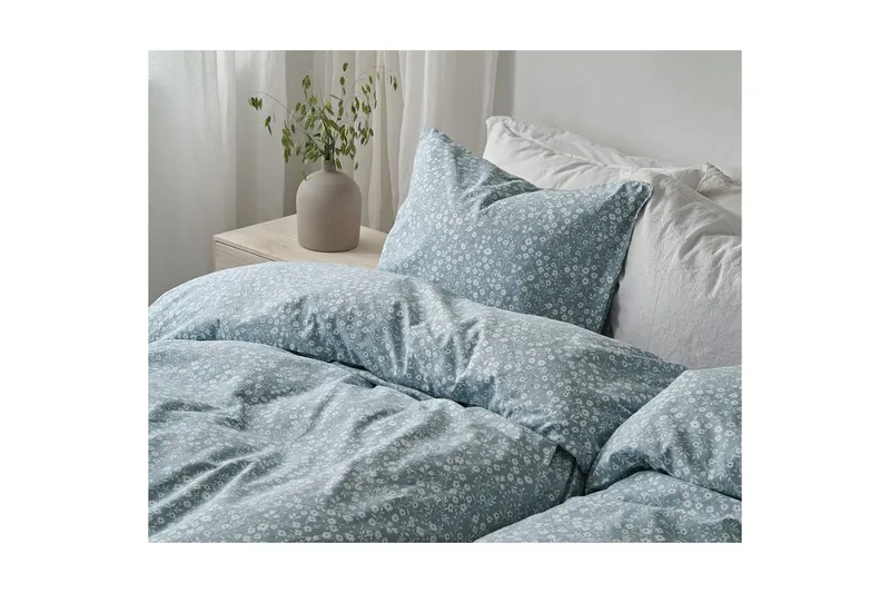 Påslakanset Enkelsäng 2-Dels Hedda - Blå - Textil & mattor - Sängkläder - Bäddset & påslakanset