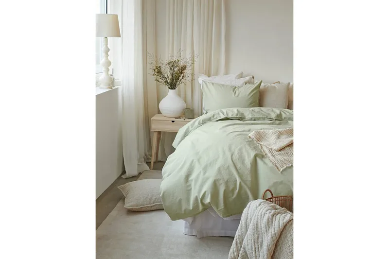 Påslakanset Enkelsäng 2-Dels Humble - Grön - Textil & mattor - Sängkläder - Bäddset & påslakanset