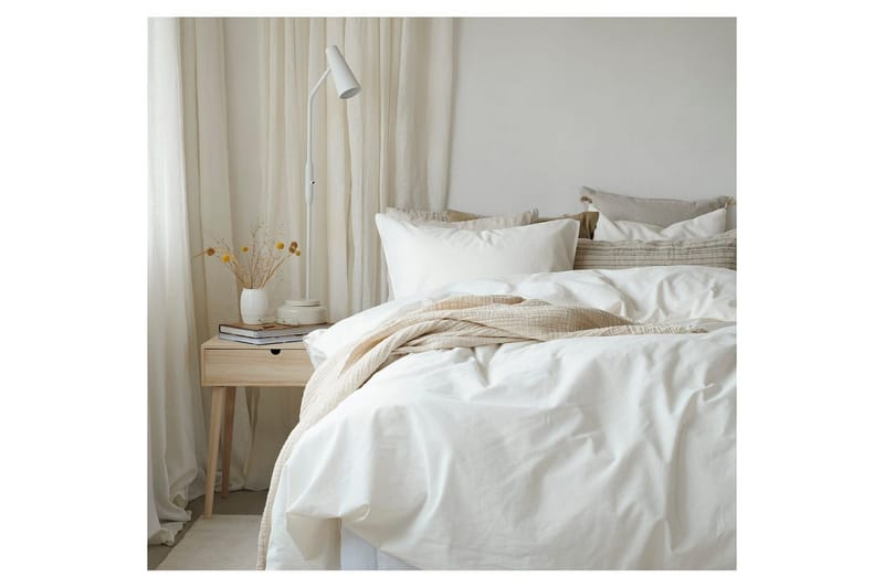 Påslakanset Enkelsäng 2-Dels Humble - Vit - Textil & mattor - Sängkläder - Bäddset & påslakanset