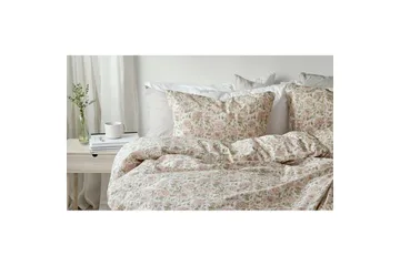 Påslakanset Enkelsäng 2-Dels Irma Flower Rosa - Textil & mattor - Sängkläder - Bäddset & påslakanset