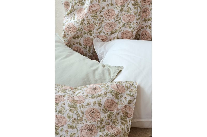 Påslakanset Enkelsäng 2-Dels Irma Flower Rosa - Textil & mattor - Sängkläder - Bäddset & påslakanset