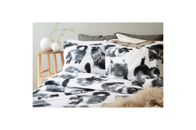 Påslakanset Enkelsäng 2-Dels Julis Grå - Borganäs - Textil & mattor - Sängkläder - Bäddset & påslakanset