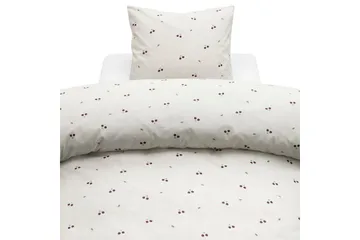 Påslakanset Enkelsäng 2-Dels Körsbär Sand - Textil & mattor - Sängkläder - Bäddset & påslakanset