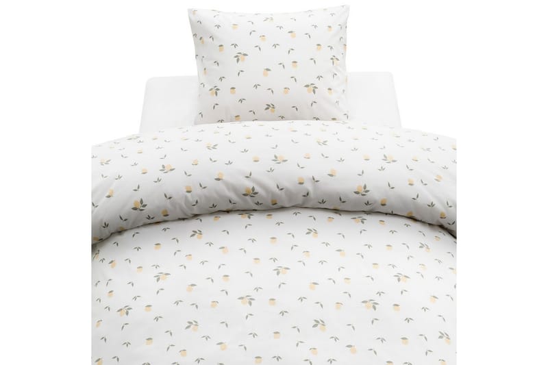 Påslakanset Enkelsäng 2-Dels Lemons Gul, undefined