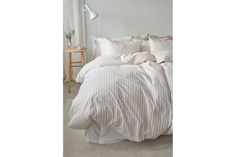 Påslakanset Enkelsäng 2-Dels Mirjam - Rosa - Textil & mattor - Sängkläder - Bäddset & påslakanset