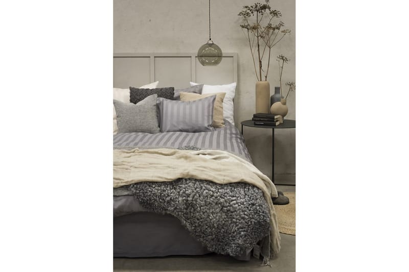 Påslakanset Enkelsäng 2-Dels Satin - Ljusgrå - Textil & mattor - Sängkläder - Bäddset & påslakanset